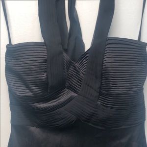 BCBGMaxAzria black halter dress sz 4
